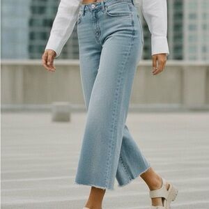 A Loves A High-Rise Wide-Leg Jeans (Size 33)